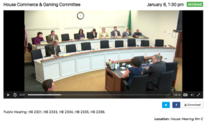 2018 Public Hearing in the Commerce and Gaming Committee